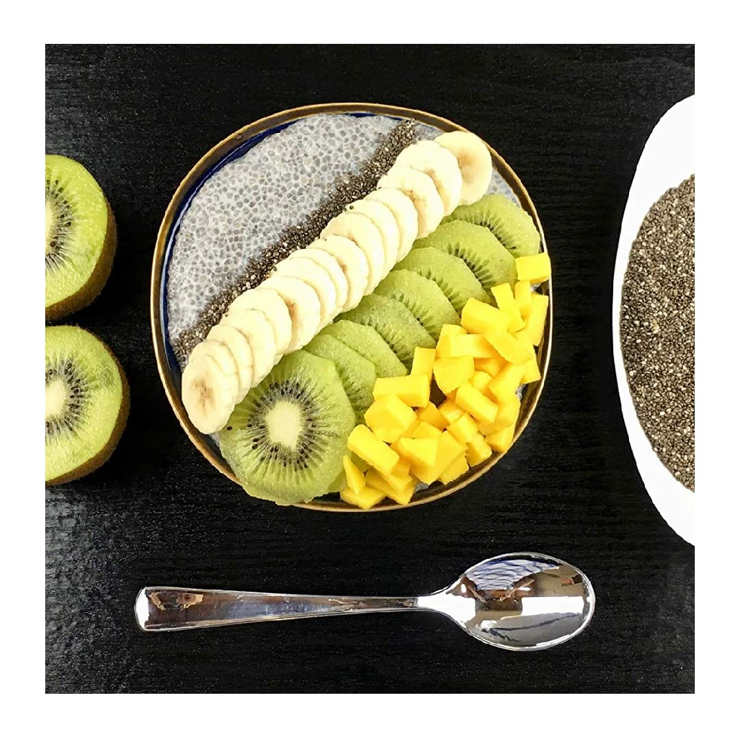 Organic Black Chia Seeds Raw 5 lb Bulk (80 oz) - High in Omega-3, Fiber & Protein - Perfect for Smoothies, Baking & Healthy Snacks