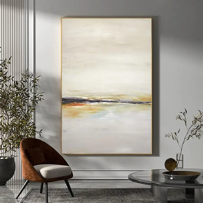 Abstract Painting #AB 016 - Modern Wall Art for Living Room, Bedroom & Office Decor - Handmade Canvas Artwork
