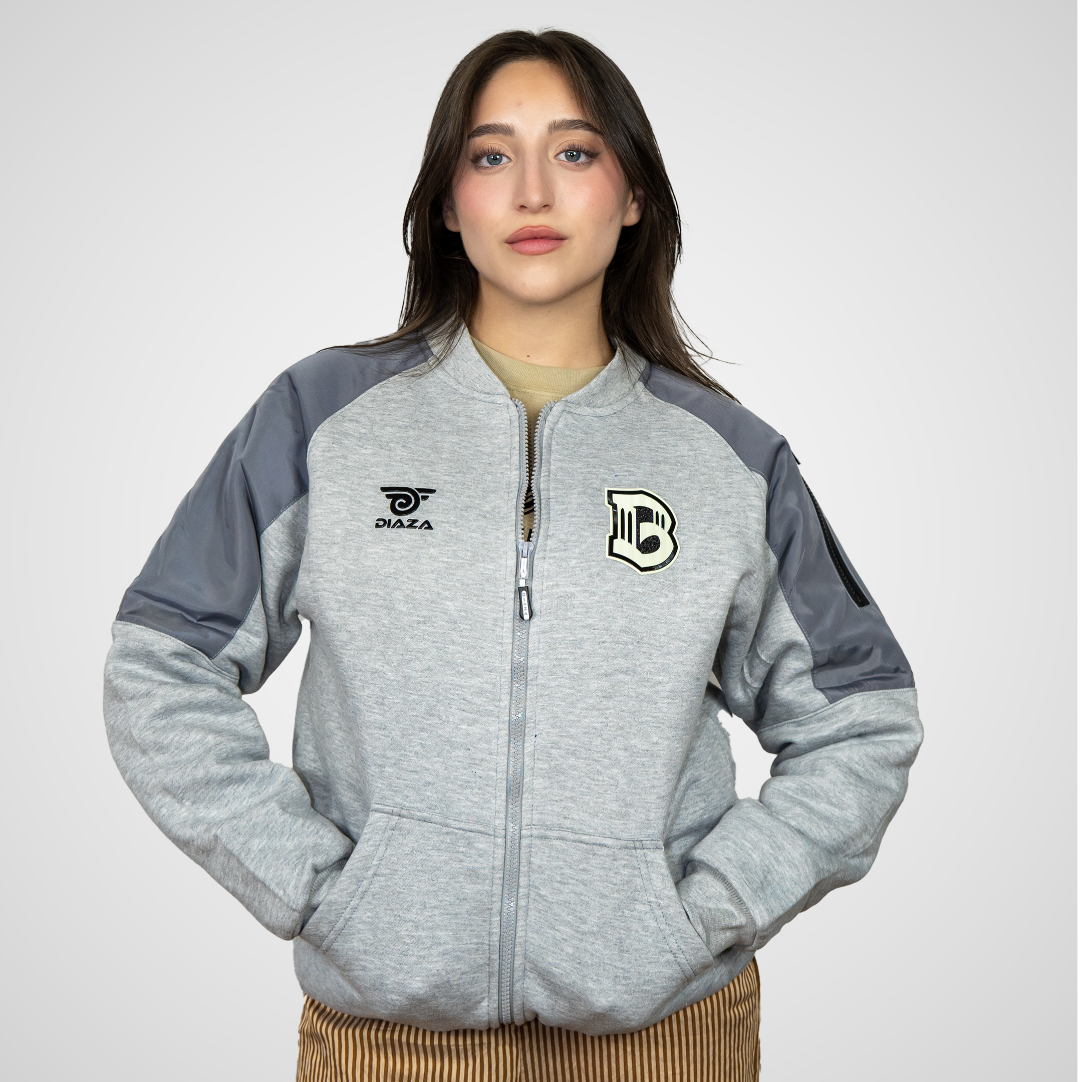 Brooklyn FC Women's Vintage Jacket Grey | Retro Soccer Jacket for Women | Perfect for Game Day, Casual Wear & Fan Apparel