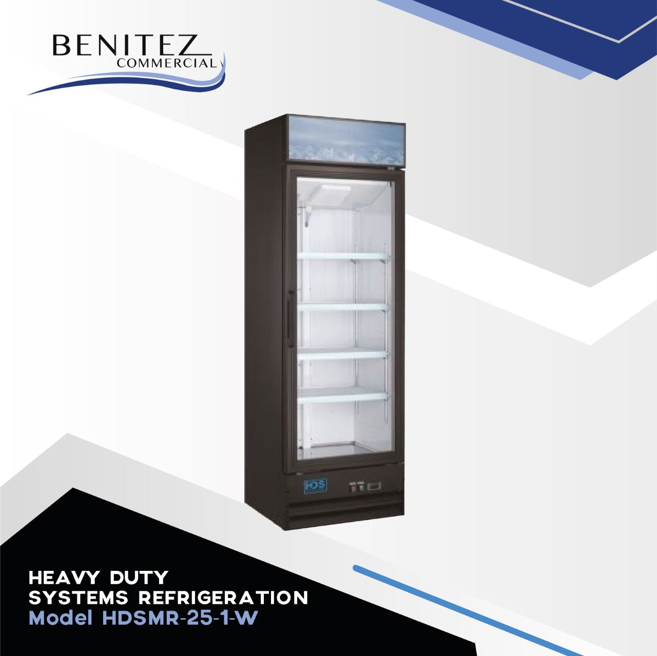 Heavy Duty Commercial Refrigeration System HDSMR 25-1W - Industrial Freezer for Restaurants, Grocery Stores & Food Storage Facilities