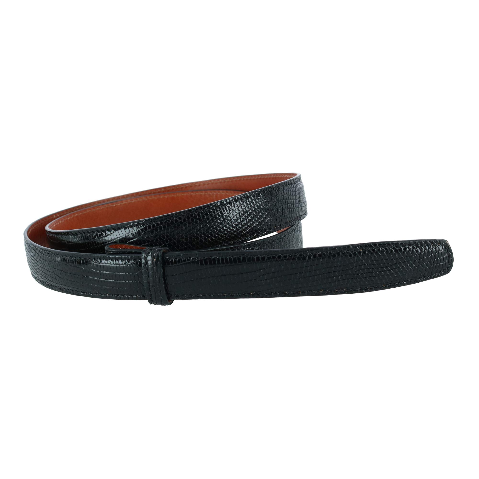 Genuine Lizard Skin 30mm Compression Belt Strap for Men - Premium Dress Belt for Business, Formal & Casual Wear - Adjustable Waistband for Comfort & Style