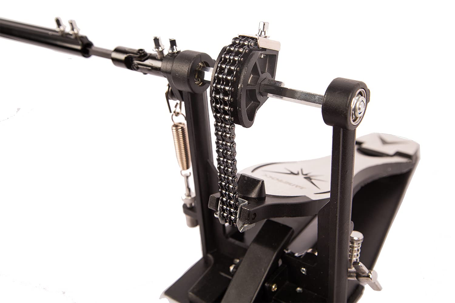 Double Bass Drum Pedal with Chain Drive - Heavy Duty Drum Set Accessory for Professional Drummers | Perfect for Live Performances & Studio Recording
