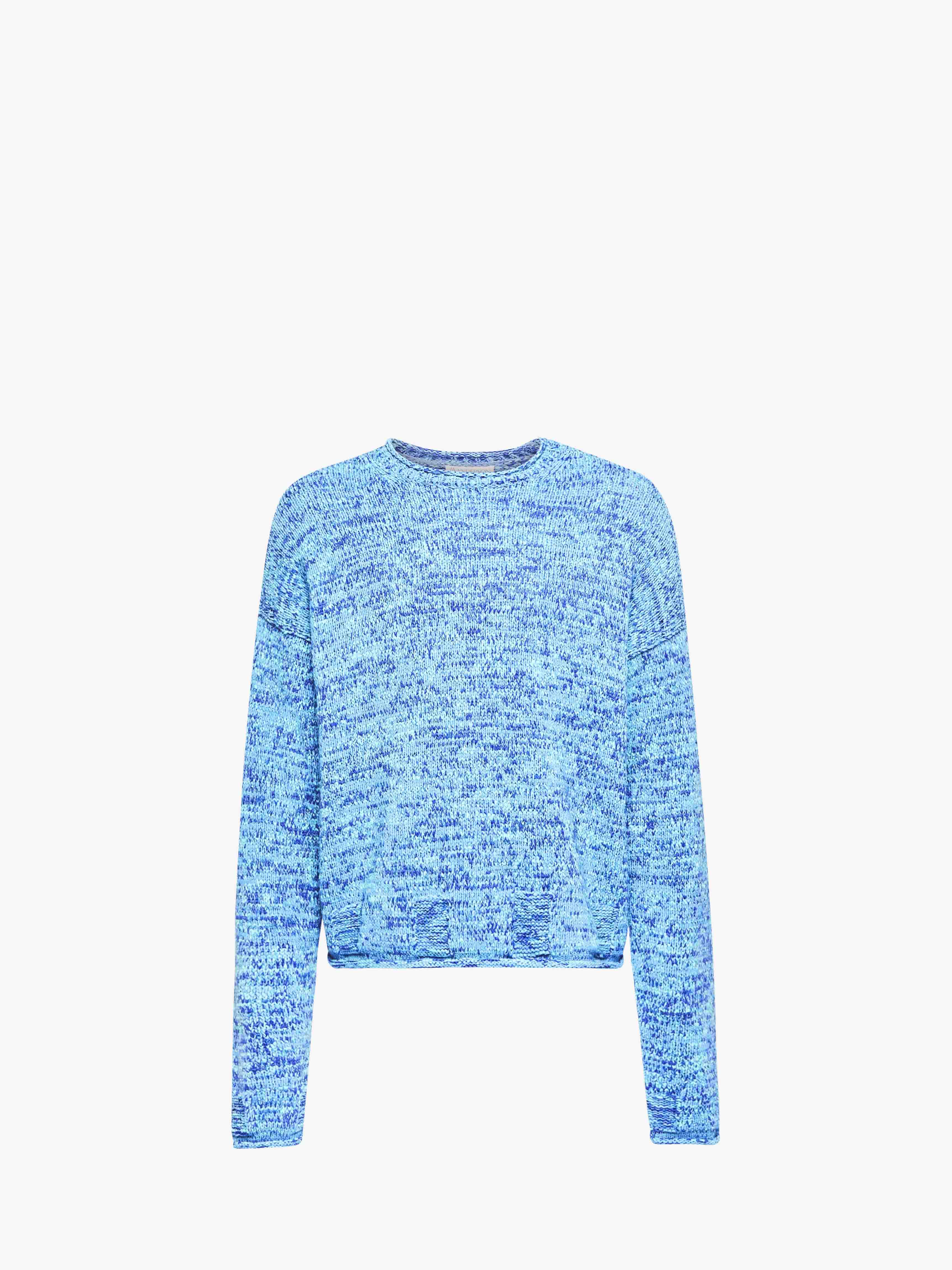 CL_SPACE DYE JUMPER AQUA_KW1350YN0409 - Trendy Space Dye Sweater for Women | Perfect for Casual Wear, Office Outfits & Weekend Getaways