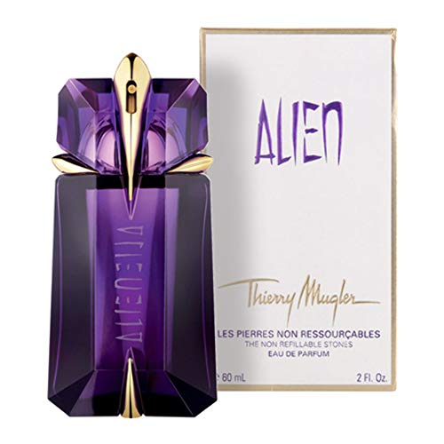 Alien by Thierry Mugler EDP Spray for Women - 2 oz Refillable Perfume with Elegant Glass Case | Long-Lasting Fragrance for Evening Events, Date Nights & Special Occasions