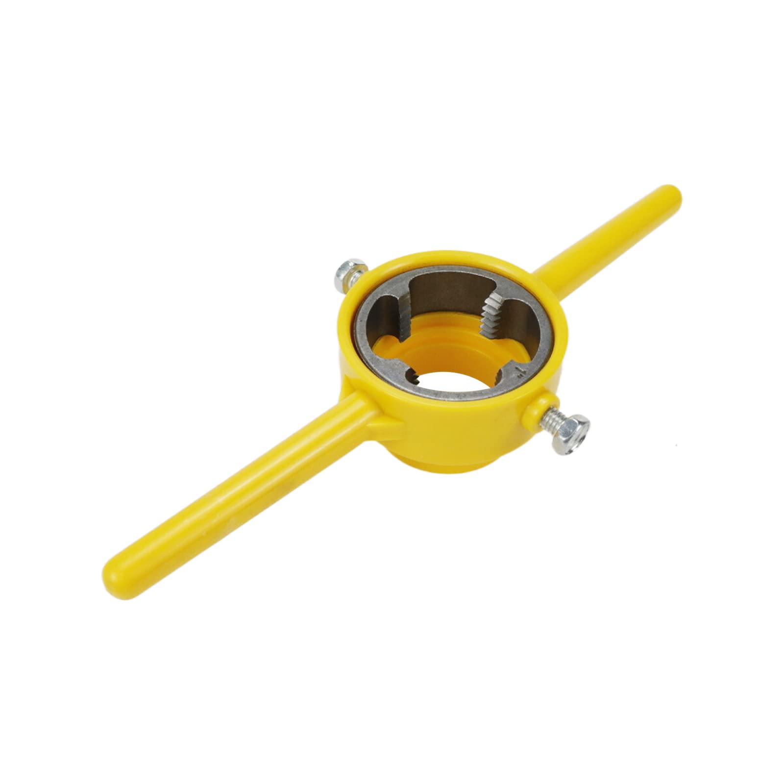 6 Pcs PVC Pipe Threader Tool Kit - Round Pipe Die Set with 3 Dies (1/2