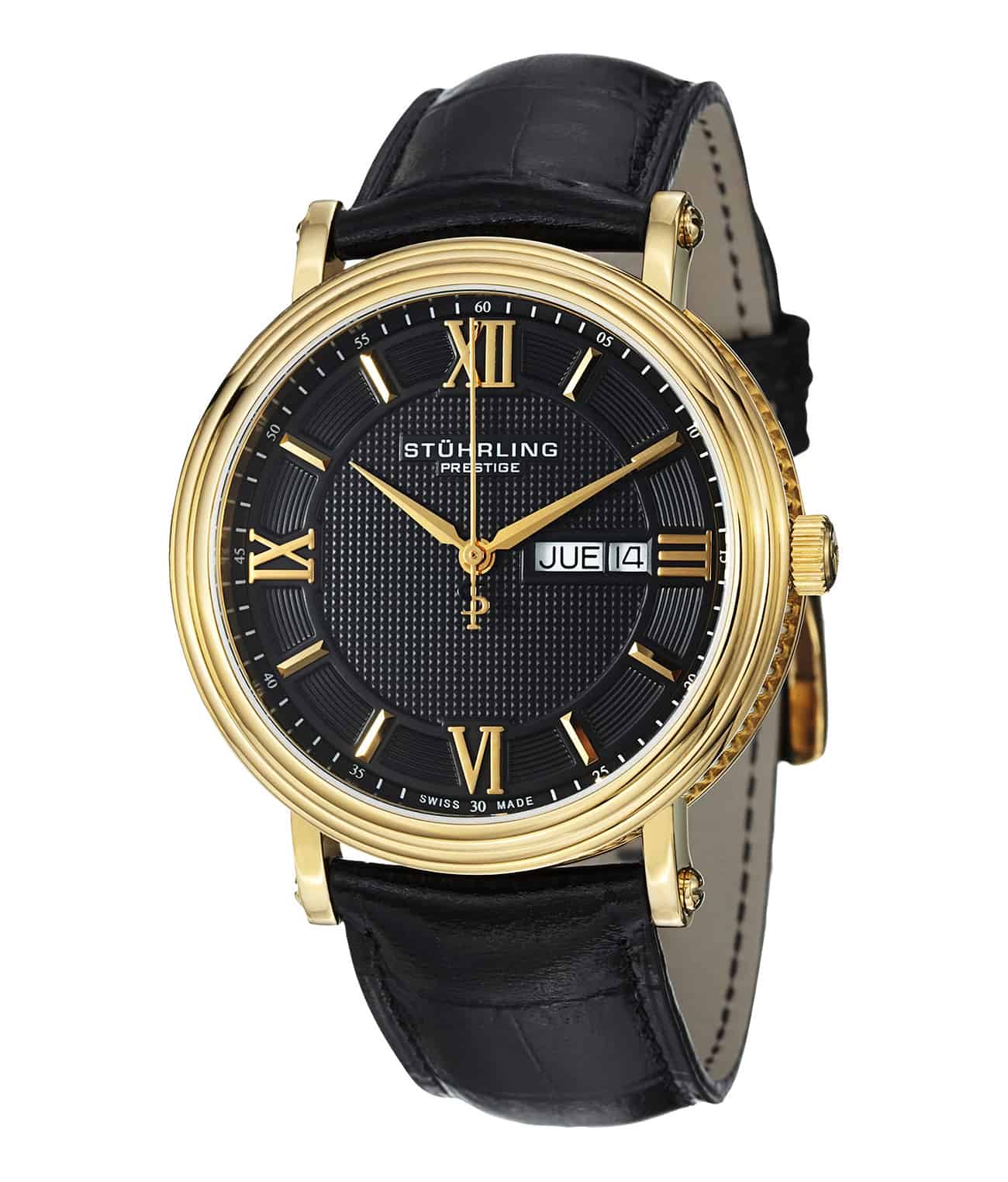 Caliph 400 Quartz 43mm Men's Watch - Waterproof Stainless Steel Dress Watch for Business & Casual Wear | Perfect for Office, Date Night & Formal Events