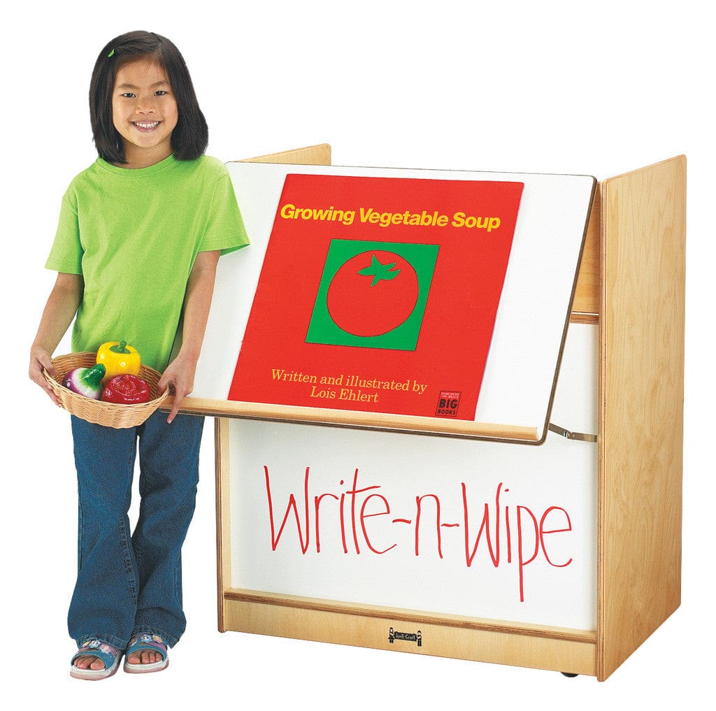 Jonti Craft Big Book Display Cart - Mobile Bookshelf for Classroom, Library & Kids Room - Durable Wooden Book Storage Organizer for Teachers & Homeschooling