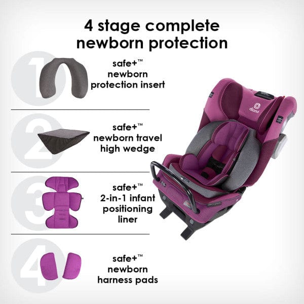 Diono Radian 3QXT All-in-One Convertible Car Seat with LATCH System - Safe & Comfortable for Infants to Toddlers - Perfect for Travel, Daily Commute & Family Road Trips