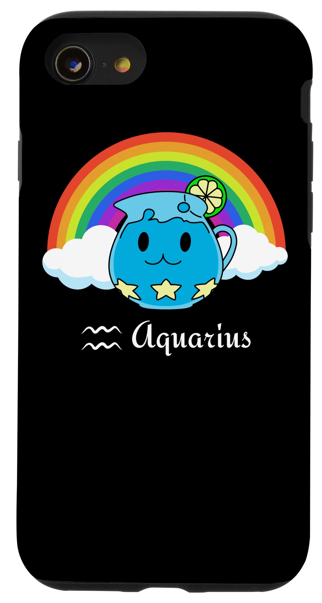 iPhone SE (2020) / 7 / 8 Zodiac Astrology Pride Phone Case - Aquarius Horoscope LGBT Gay Lesbian Support - Perfect for Daily Use, Pride Events & Gift Giving