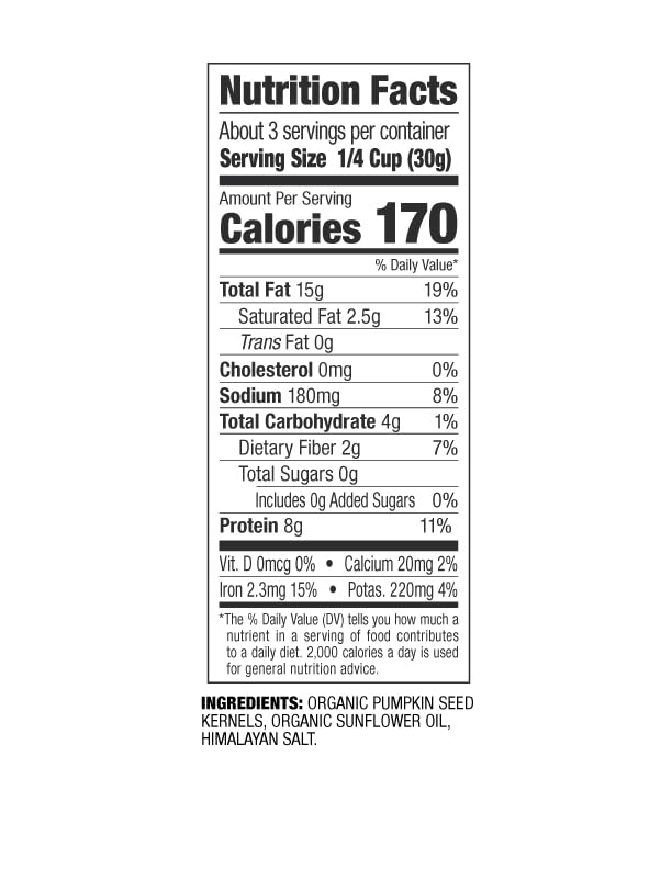 Organic Pop-Roasted Pumpkin Seeds by Top Fox Snacks | Healthy Protein Snacks, Gluten Free, Keto & Vegan Friendly with Himalayan Salt | 3.5oz (6 Pack) | Perfect for On-the-Go, Hiking & Office Snacking