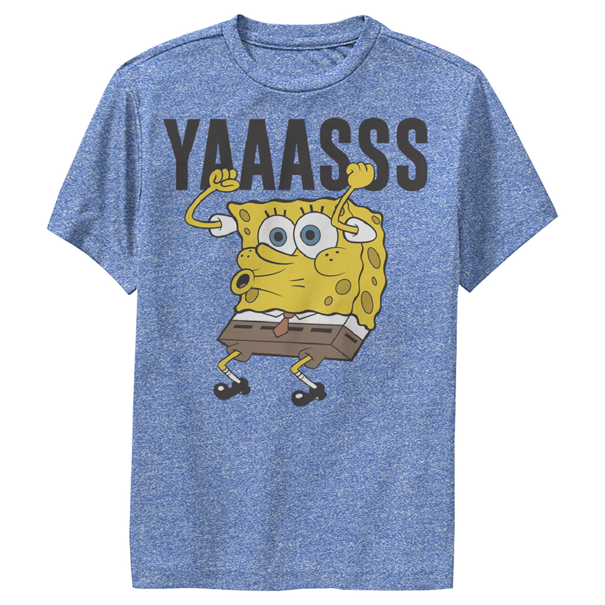 Spongebob Squarepants Kids' Yas Graphic T-Shirt - Fun Cartoon Character Tee for Boys & Girls - Perfect for Birthdays, School, and Playtime