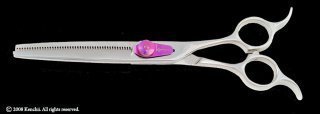 Kenchii Flipper 46-Tooth Professional Dog Grooming Thinning Shears - Perfect for Trimming & Thinning Pet Fur for a Smooth Finish