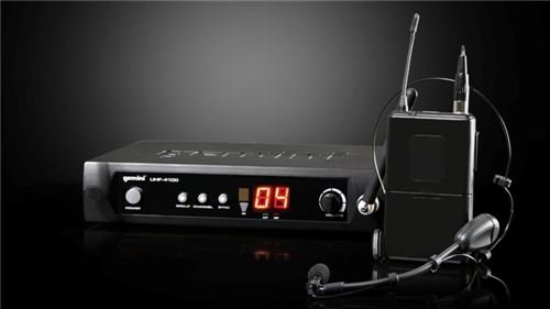 Gemini DJ UHF4100HL Professional Handheld Wireless Microphone System - Dual Channel UHF Mic for Karaoke, Live Performances & Events (Ideal for Singers, DJs & Public Speakers)