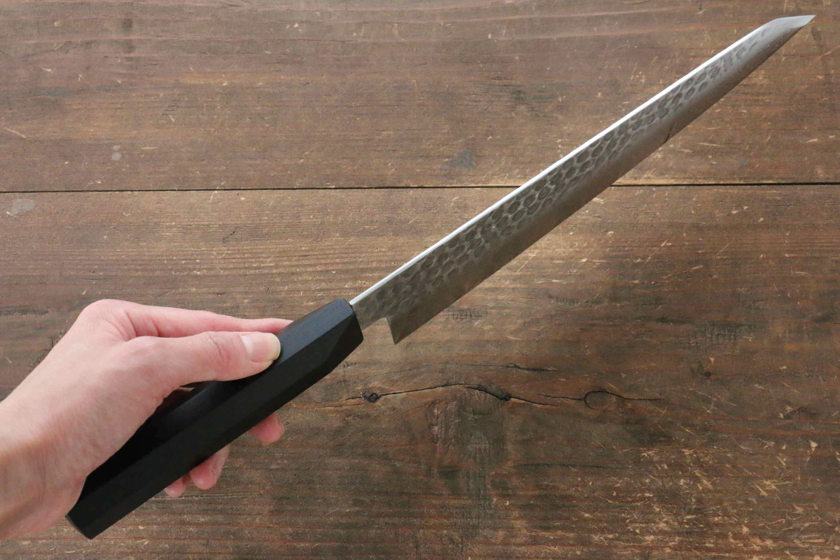 Premium Jikko VG10 17-Layer Damascus Gyuto Chef Knife 230mm (9 Inch) with Ebony Wood Handle - Professional Japanese Kitchen Knife for Slicing, Dicing & Meat Cutting