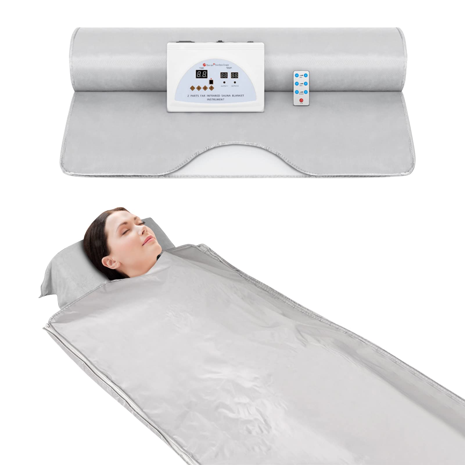 Cocoarm Portable Far Infrared Heating Blanket for Weight Loss, Body Slimming & Detox Therapy | Home Spa & Beauty Treatment | Perfect for Relaxation, Pain Relief & Wellness at Home