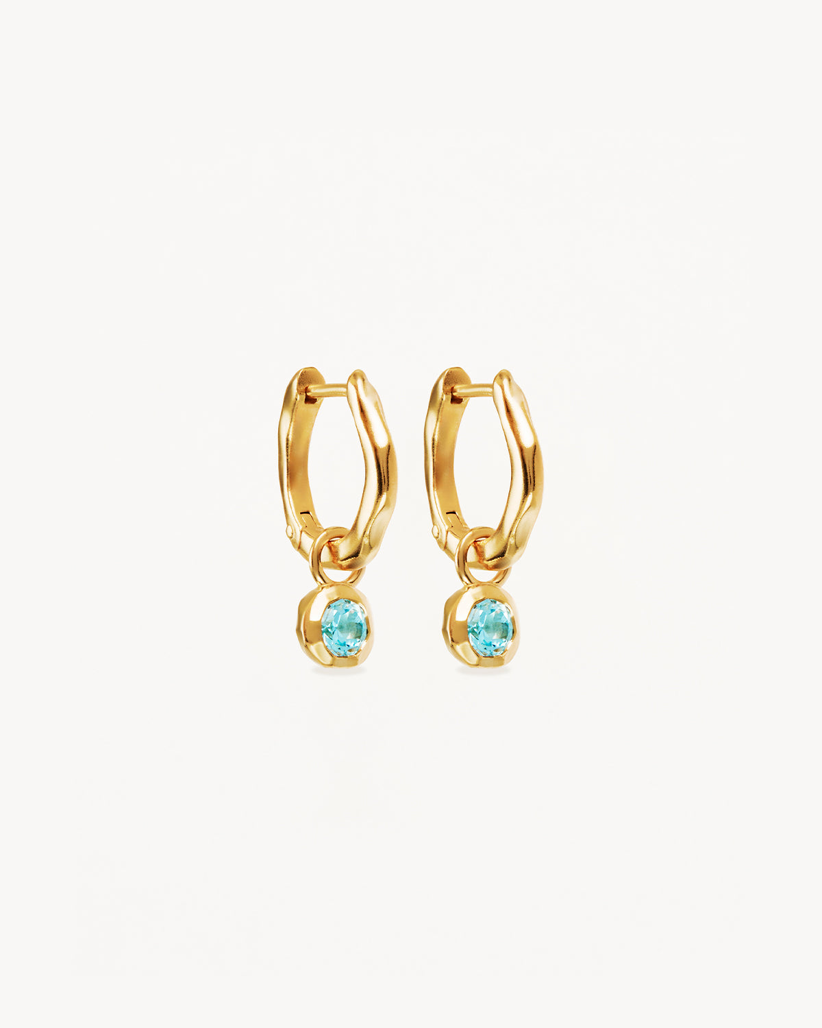 18K Gold Vermeil Infinite Skies Hoop Earrings - Elegant Dainty Huggie Hoops for Women, Perfect for Everyday Wear, Date Night & Special Occasions