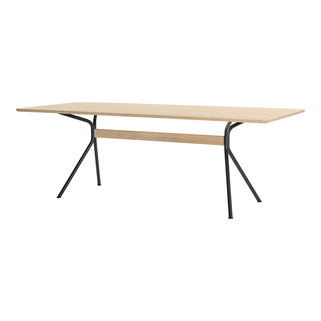 Modern Rectangular Dining Table - Solid Wood Kitchen Table for 6 - Perfect for Small Spaces, Dining Rooms & Open Floor Plans