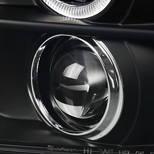 Spec-D Tuning LHP-MST05JM-TM Halo LED Black Projector Headlights for Ford Mustang – Upgrade Your Ride with Stylish & Bright Lighting for Night Driving & Car Shows