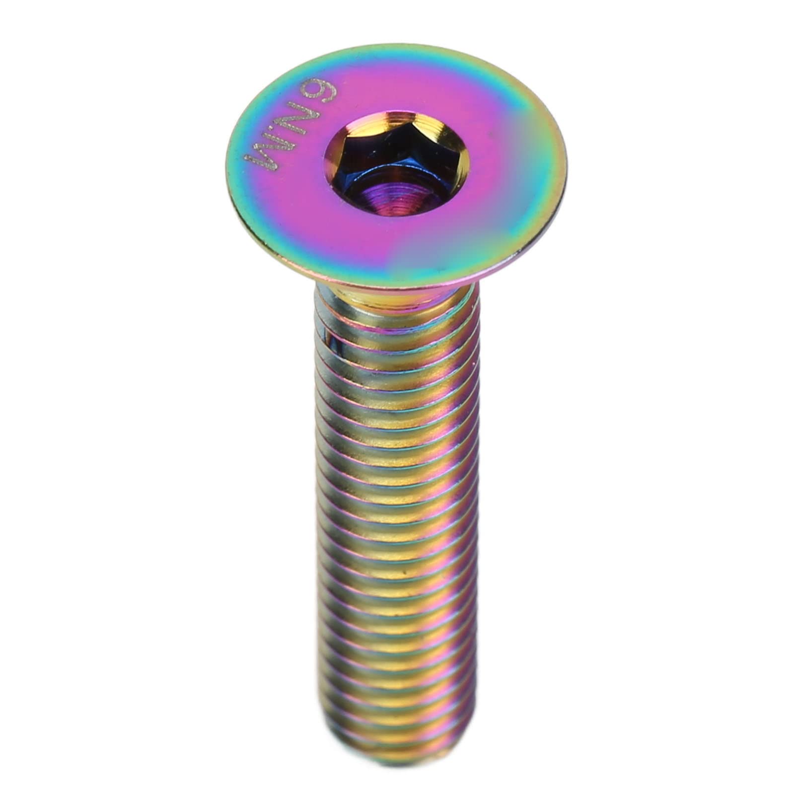 M6x30mm Waterproof Titanium Alloy Bike Headset Stem Cap Bolt - Replacement Top Cap Fixing Screw for Bicycle Repair & Maintenance | Perfect for Mountain Bikes, Road Bikes & Cycling Accessories