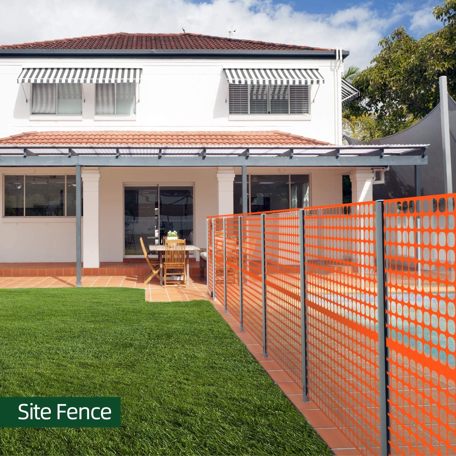 Ohuhu Heavy Duty 4x100 FT Plastic Garden Fence Roll - 15LB Safety Barrier for Dogs, Deer, Rabbits & Poultry | Reusable Outdoor Animal Fencing & Temporary Pool Mesh Netting | Perfect for Backyards, Farms & Pool Protection