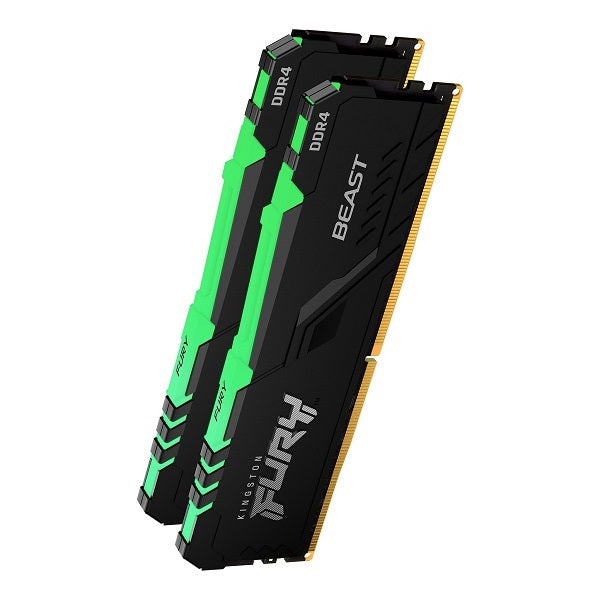 FURY Beast DDR4 RGB 16GB (2x8GB) 3200MHz Gaming Memory Kit - High Performance RAM for PC, Laptop & Workstation, Perfect for Gaming, Streaming & Multitasking