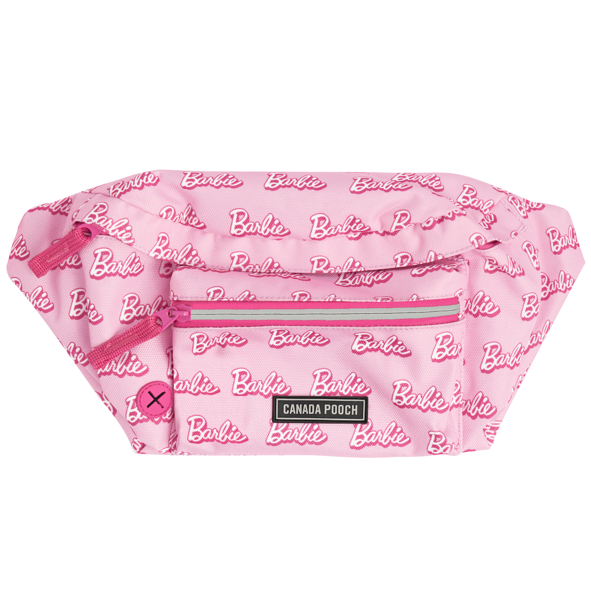 Canada Pooch Fanny Pack for Dogs - Adjustable Waist Pack, Pink Barbie-Inspired Pet Accessory - Perfect for Walking, Hiking, and Outdoor Adventures