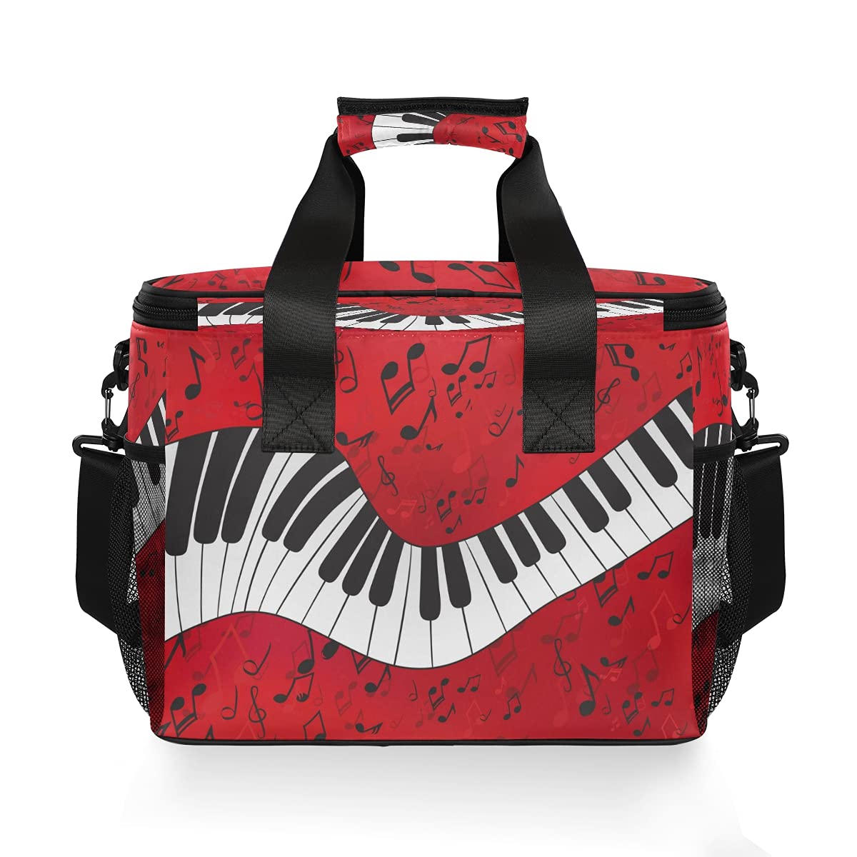 24-Can (15L) Insulated Cooler Lunch Bag with Musical Piano Keys - Leakproof Soft-Sided Cooling Tote for Men & Women - Perfect for Camping, Picnics, BBQs, Beach Trips & Outdoor Adventures