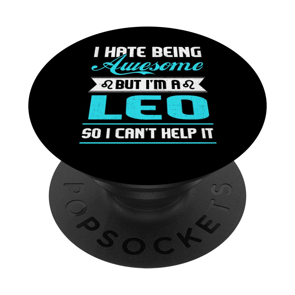 Leo Zodiac PopSockets PopGrip - Swappable Phone Grip for iPhone & Android | Astrological Horoscope Accessory | Perfect for Leo Season, Birthday Gifts & Phone Protection
