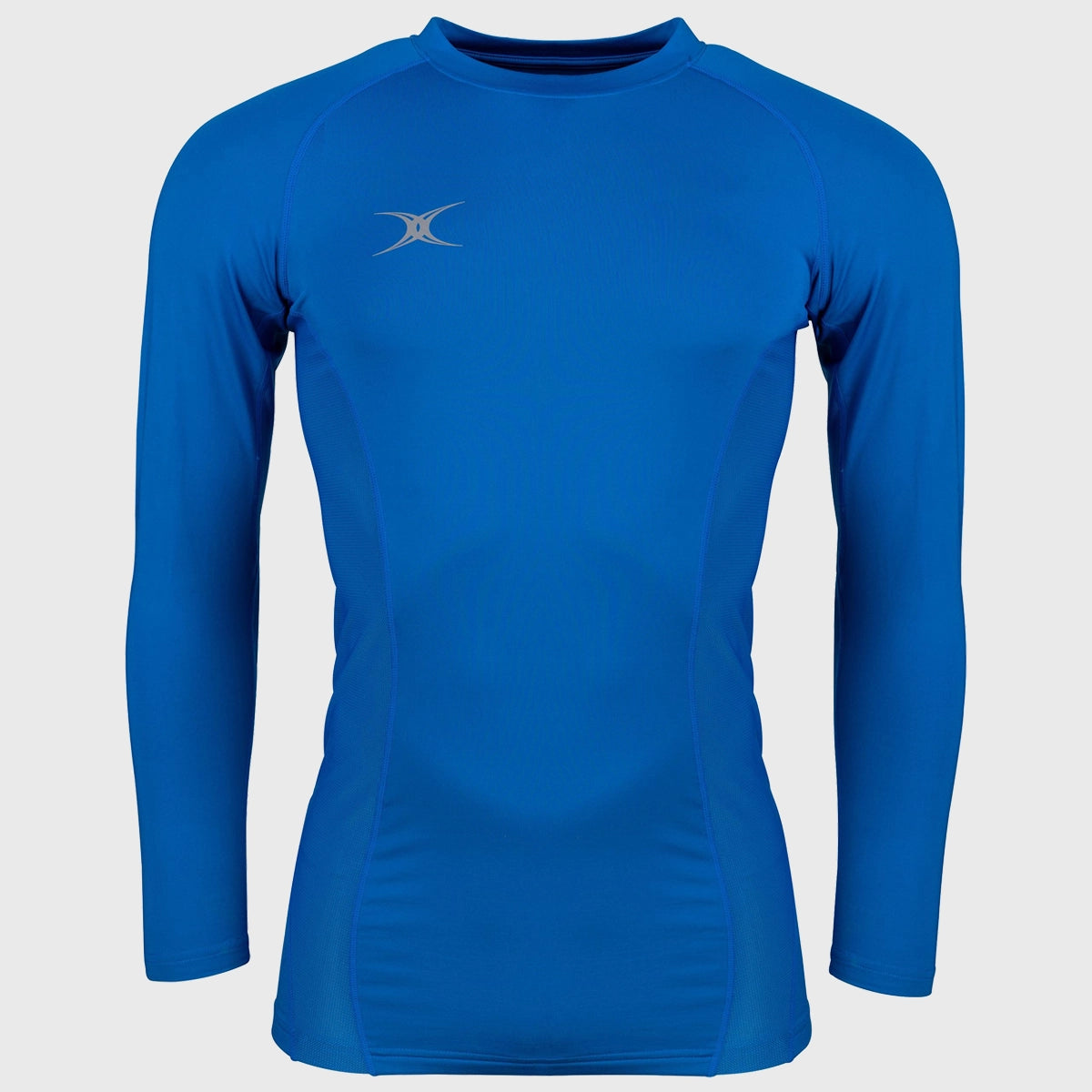 Gilbert Men's Atomic II Long Sleeve Baselayer Top - Moisture Wicking Thermal Shirt for Cold Weather, Running & Outdoor Activities - Royal Blue