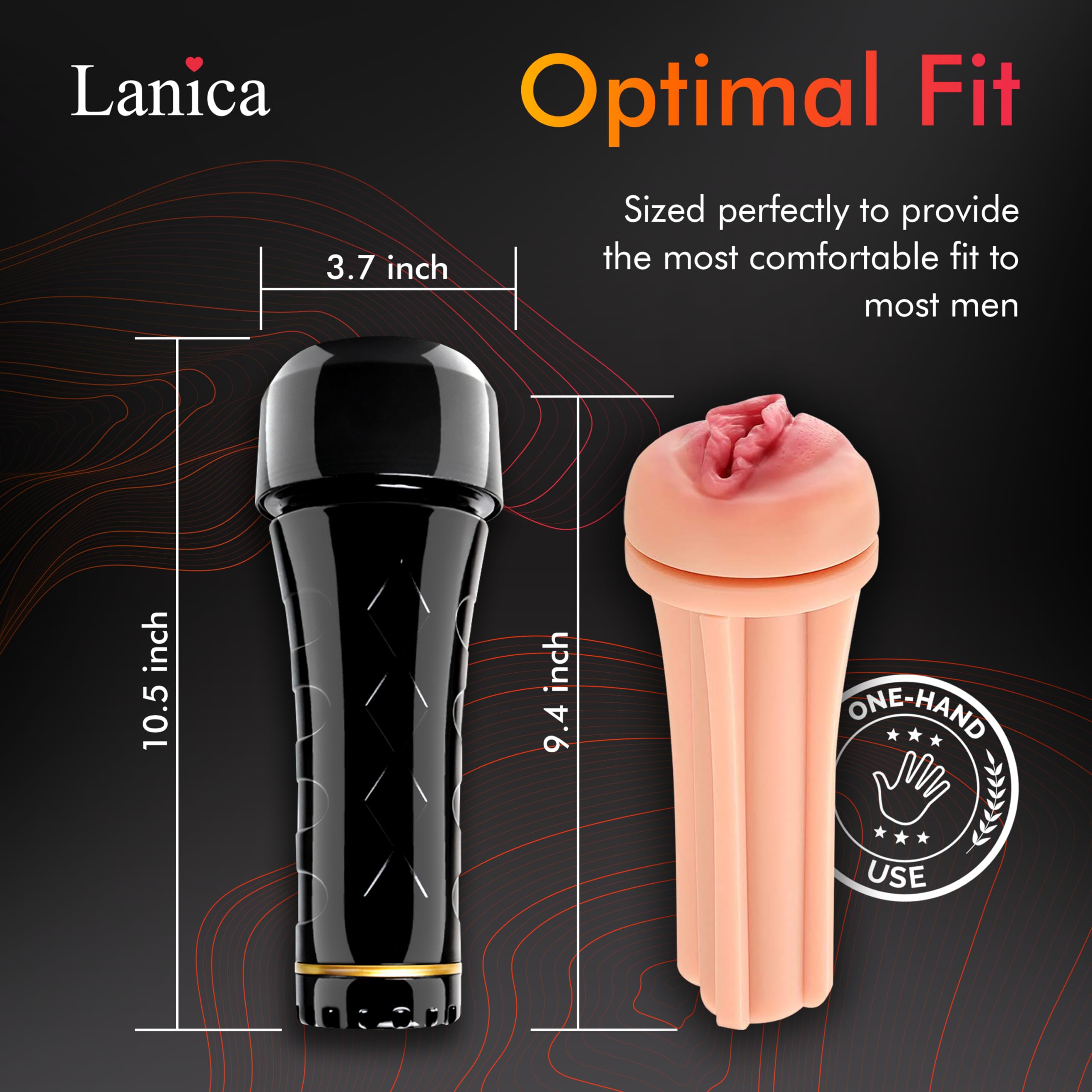 Realistic 3D Textured Male Masturbator Cup - Premium Detachable Sex Toy for Men with Easy-Clean Design - Ultra-Lifelike Vagina Simulation for Enhanced Pleasure | Perfect for Solo Play, Discreet Storage & Travel-Friendly Adult Toys (2024)