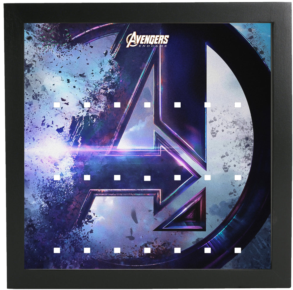 Lego Marvel Avengers: Endgame Minifigure Display Frame - Collectible Showcase for Superhero Figures | Perfect for Home Decor, Office Display & Gift for Marvel Fans
