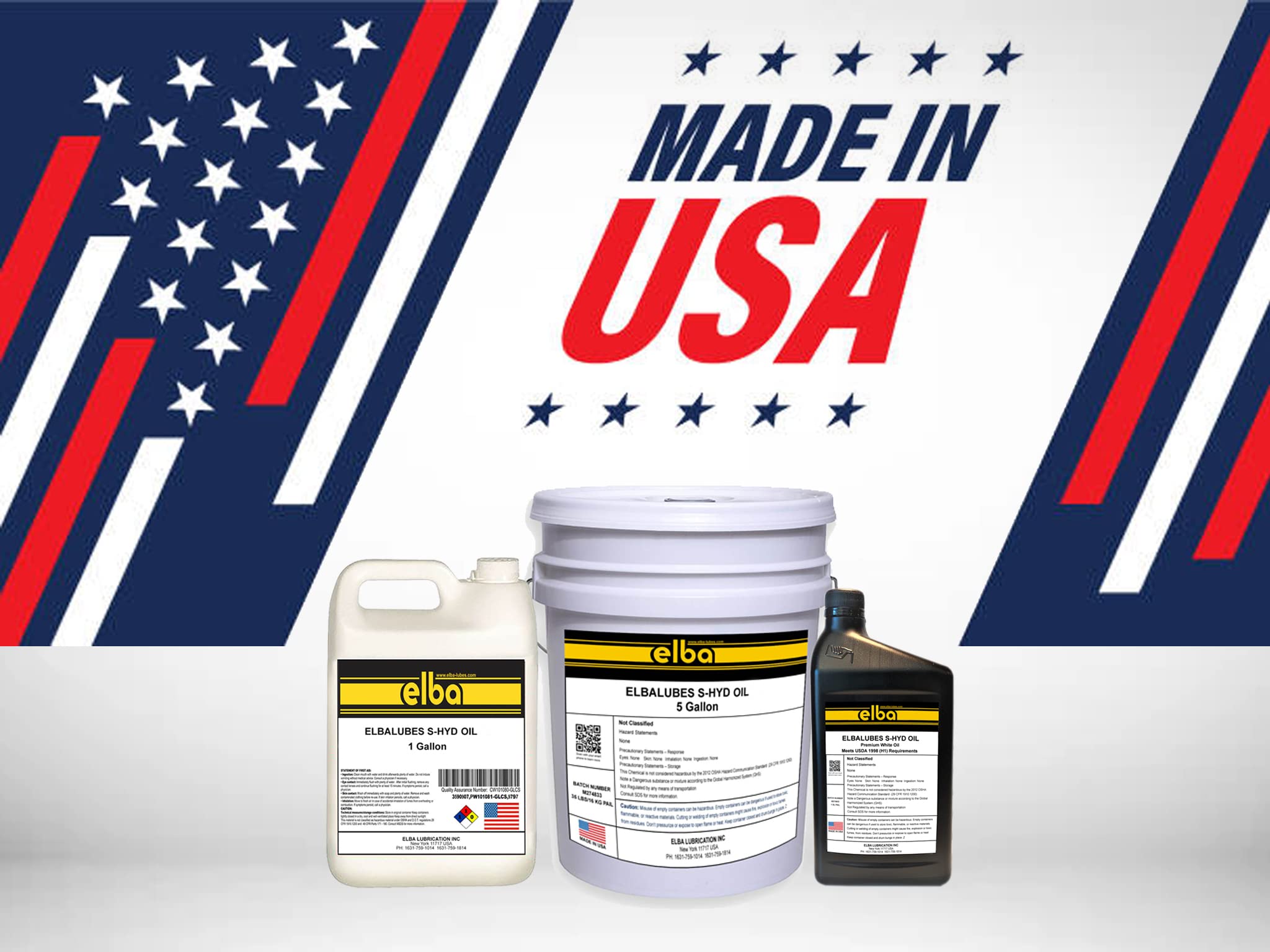 ELBALUBES S-HYD 22 Zinc-Free Ashless Hydraulic Oil - 5 Gallon Pail | Industrial Hydraulic Fluid Equivalent to Mobil VELOCITE 10, Shell TELLUS 22, Rando 22, NUTO 22 | Ideal for Heavy Machinery, Hydraulic Systems & Industrial Equipment