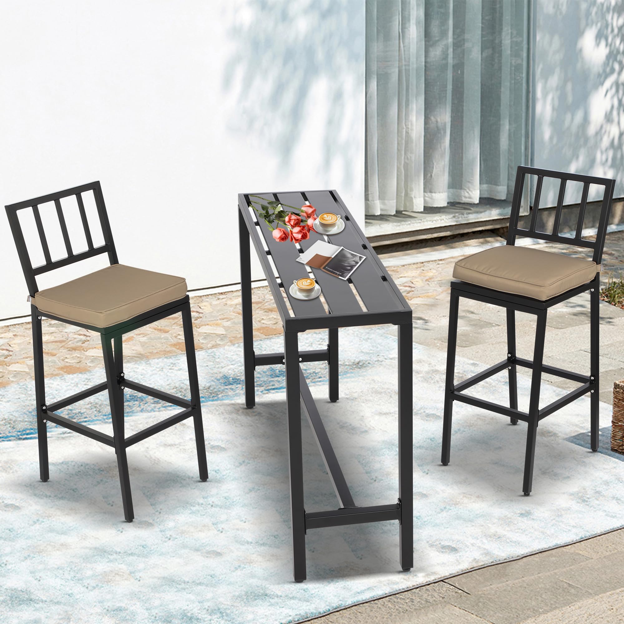 Outdoor Patio Bar Set - 47