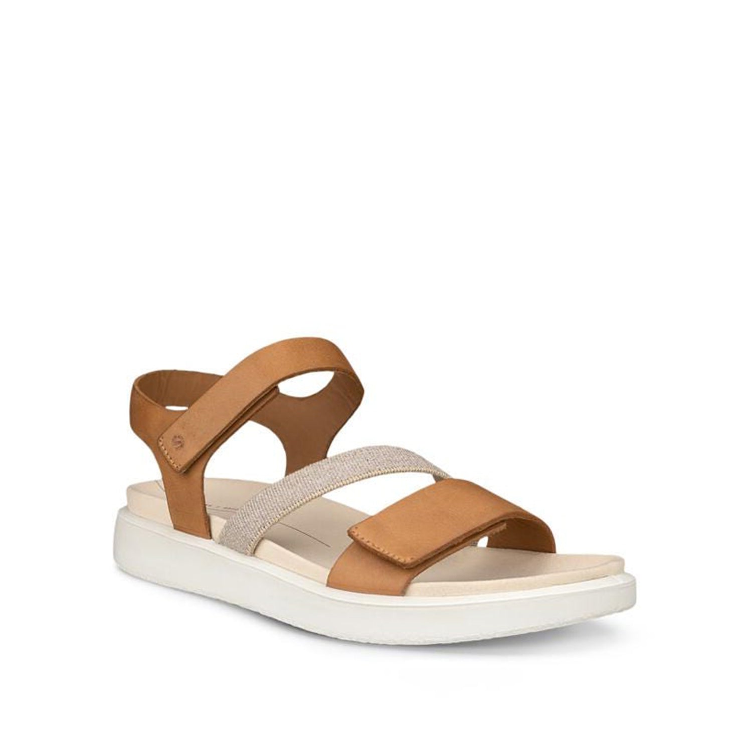 ECCO Women's Flowt Comfortable Walking Sandals in Lion Brown - Perfect for Beach, Travel & Summer Outfits