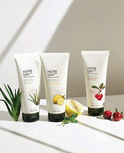 The Face Shop Herb Day 365 Master Blending Cleansing Foam with Aloe & Green Tea - Moisturizing Hydrating Face Wash for Dry & Sensitive Skin | Korean Skincare Cleanser | Gentle Daily Facial Cleanser for Men & Women | Perfect for Morning & Night Routine