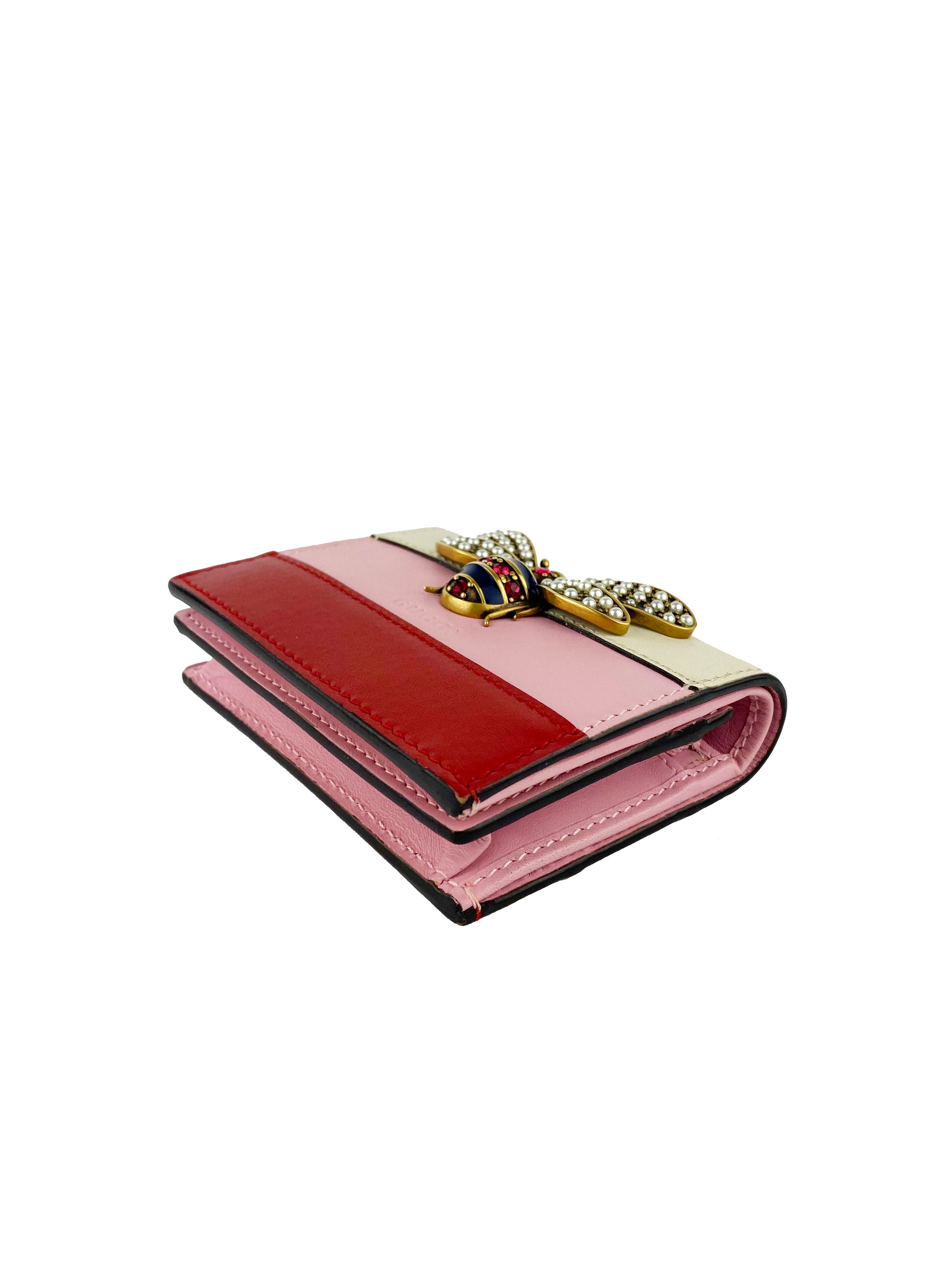 Gucci Lilith Bee Compact Wallet for Women - Luxury Designer Wallet with Bee Motif - Perfect for Everyday Use, Travel & Gifting