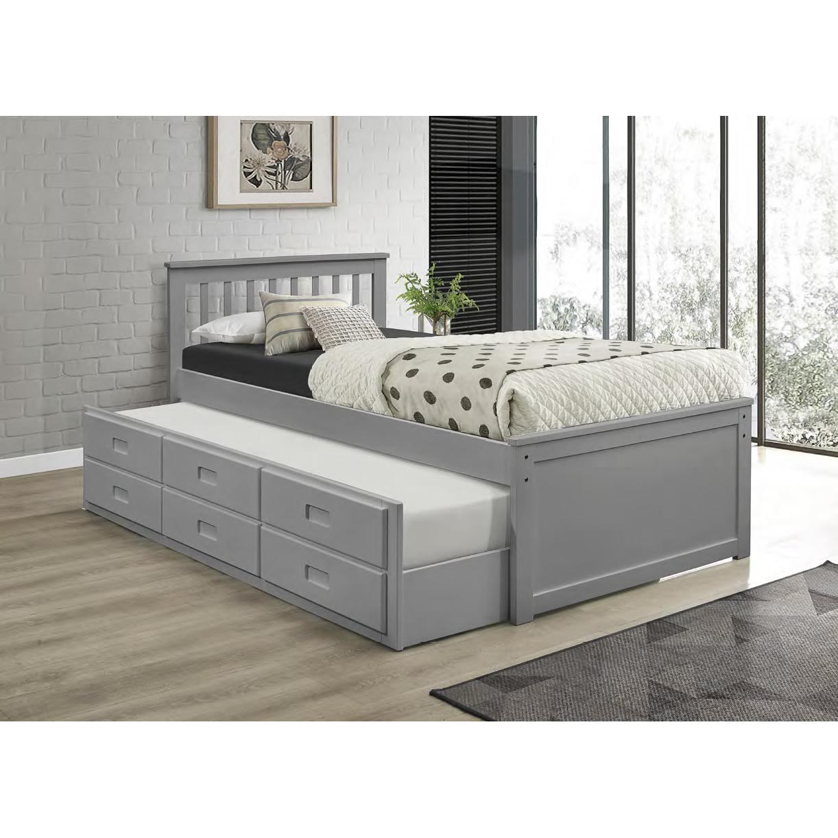 IFDC Kids Bunk Bed with Ladder, IF 300G Space-Saving Twin/Full Size - Perfect for Small Bedrooms, Guest Rooms & Kids' Shared Spaces