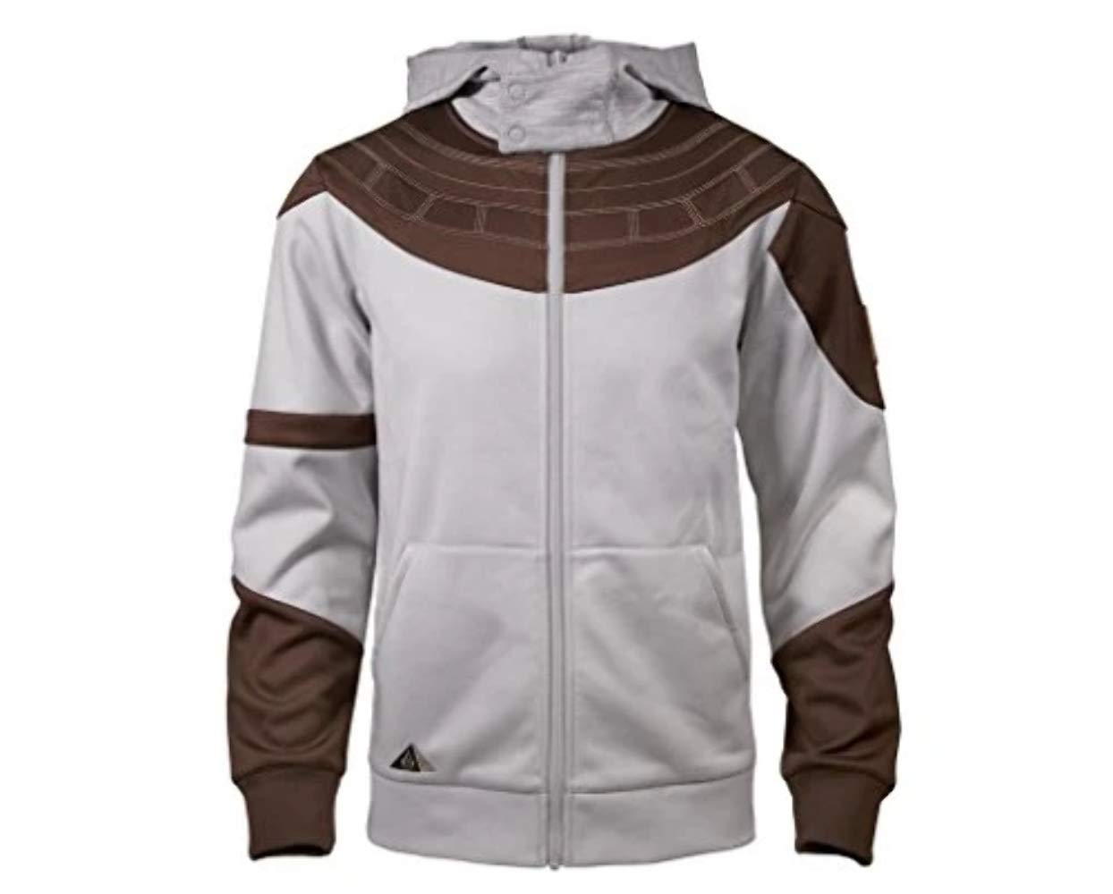 Assassin's Creed Origins Bayek Hoodie - Official Ubisoft Unisex Gaming Sweatshirt (White, Medium) | Perfect for Cosplay, Gaming Conventions & Casual Wear