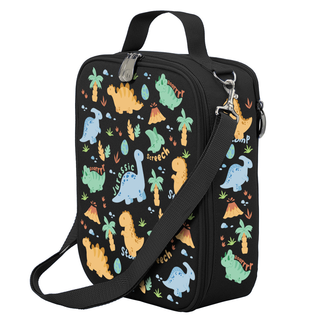 Dinosaur Lunch Box for Adults & Kids - Insulated Jurassic Large Lunch Bag for Work, School & Picnics - Perfect for Office, Camping & Outdoor Activities