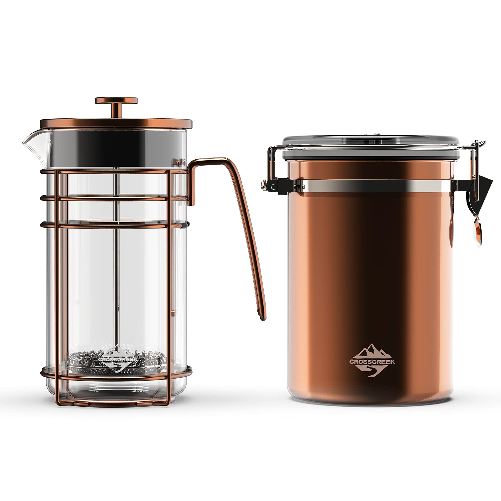 French Press Coffee Maker - 34oz/1L Stainless Steel Manual Coffee & Tea Brewer with Fine Mesh Filter - Perfect for Home, Office, Camping & Gifts