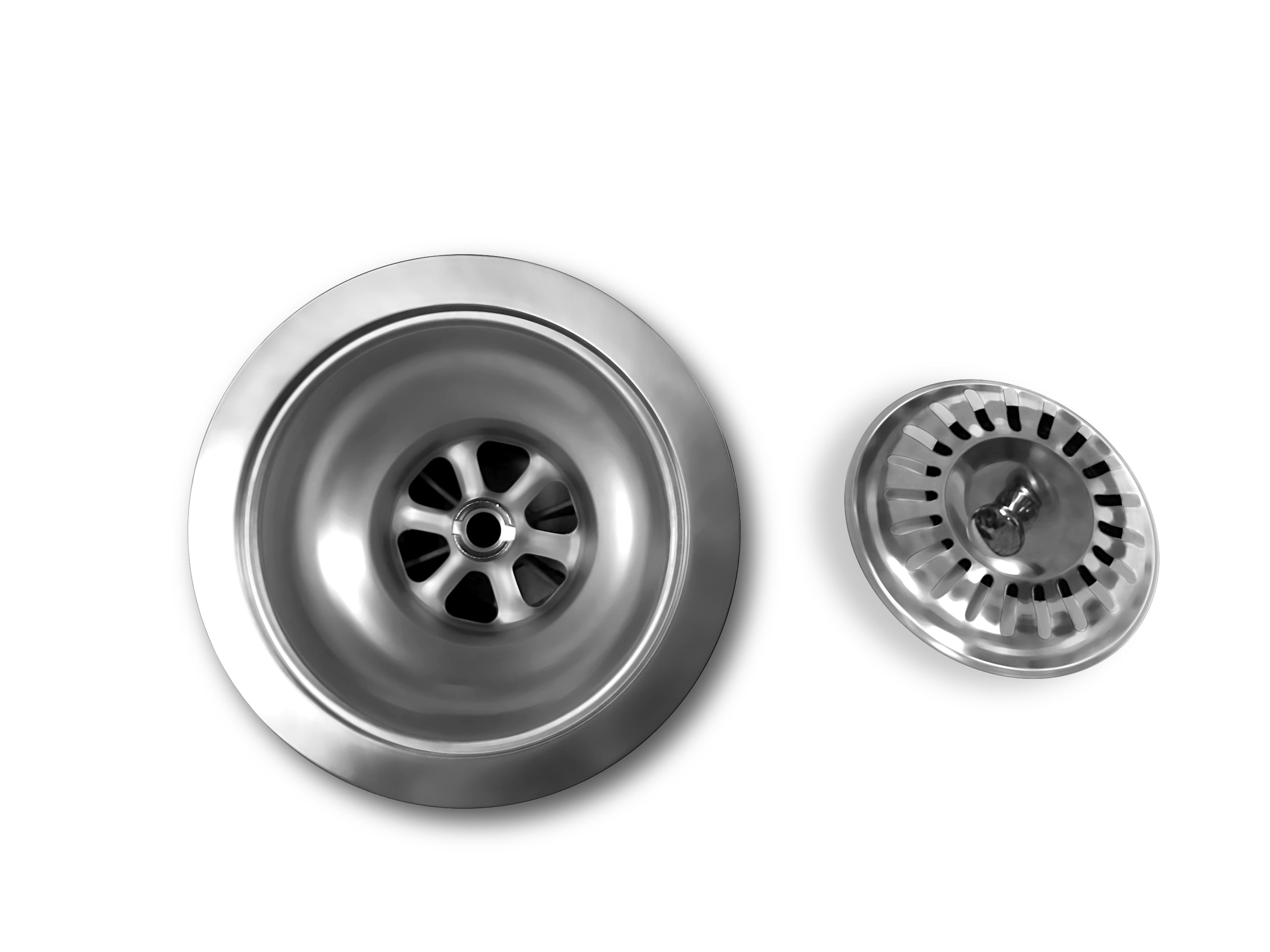 Stainless Steel Sink Strainer - Durable Kitchen Sink Drain Filter for Food Waste & Debris - Perfect for Home, Restaurant & Commercial Use