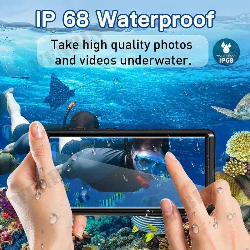Samsung Galaxy S24 Waterproof Case IP68 Rated - Shockproof & Dustproof Protection for Swimming, Outdoor Adventures & Daily Use