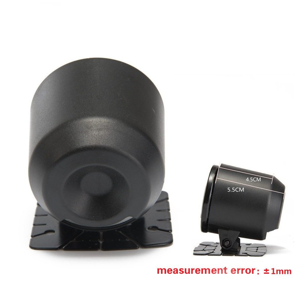 TK-CV52-BK Universal 2 Inch Black Heavy Duty Plastic Single Gauge Pod - Speedometer & Meter Mount Holder for Cars, Trucks, Motorcycles & Boats - Perfect for Custom Dashboard Installations