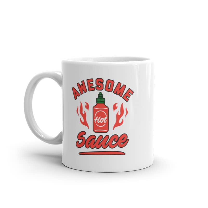 Funny Spicy Hot Sauce Lover Novelty Coffee Mug - 11oz Ceramic Cup with Awesome Sauce Graphic | Perfect for Kitchen, Office & Gifts for Hot Sauce Enthusiasts