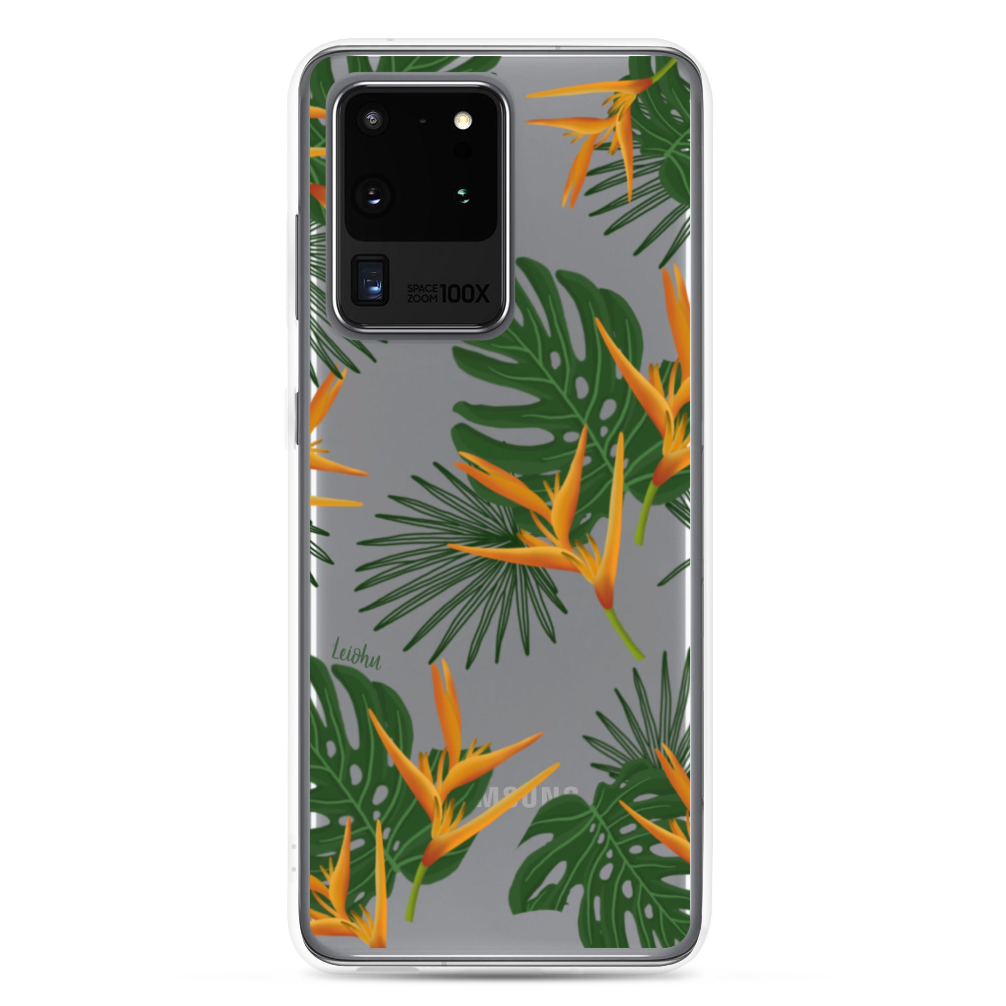 Vintage Paradise Clear Protective Case for Samsung Galaxy - Slim & Durable Phone Cover for Everyday Use & Travel