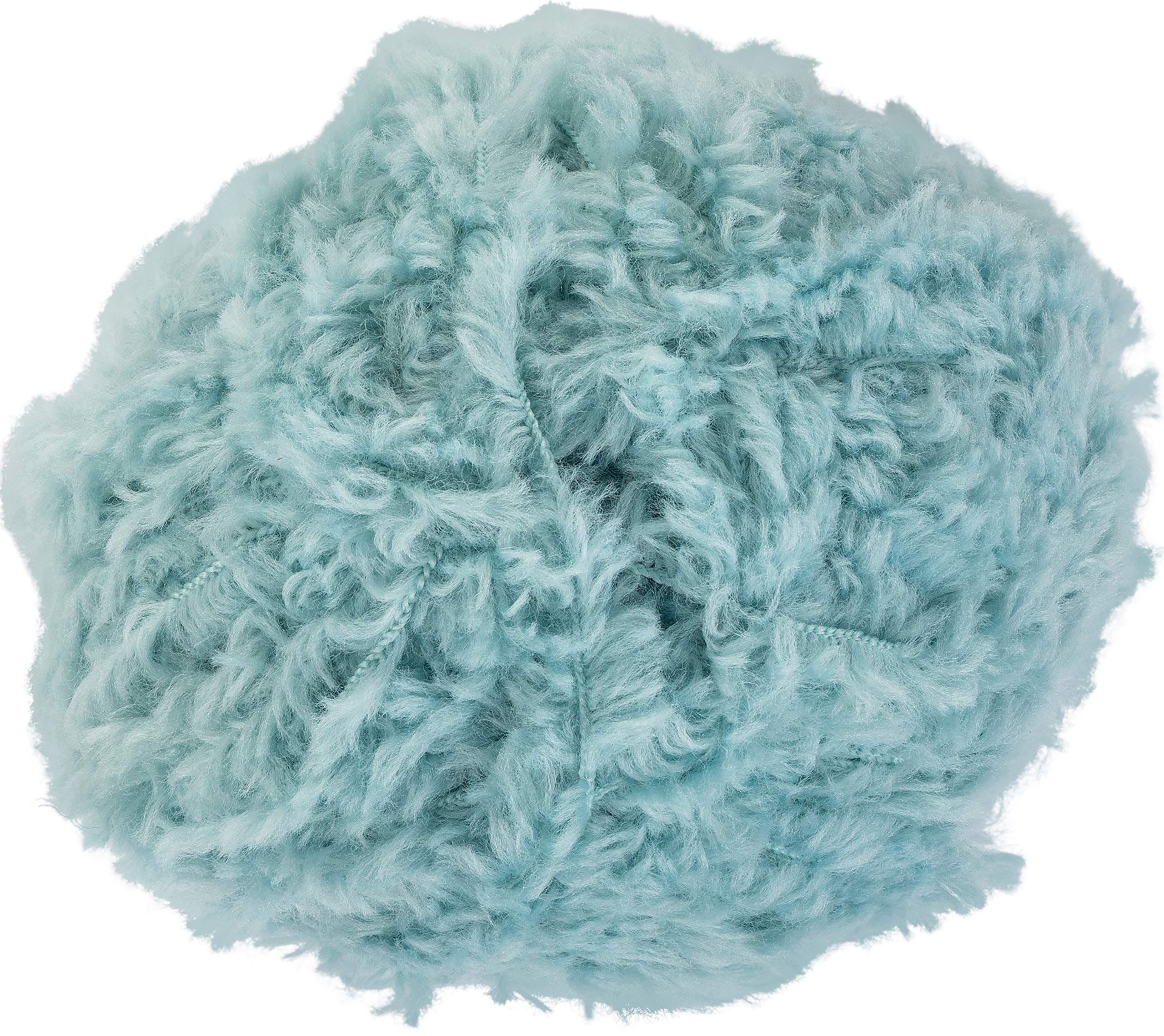 RED HEART Hygge Fur Yarn - Soft Eucalyptus Green Knitting Yarn for Cozy Blankets, Scarves & Winter Crafts | Perfect for DIY Crochet, Handmade Gifts & Home Decor Projects