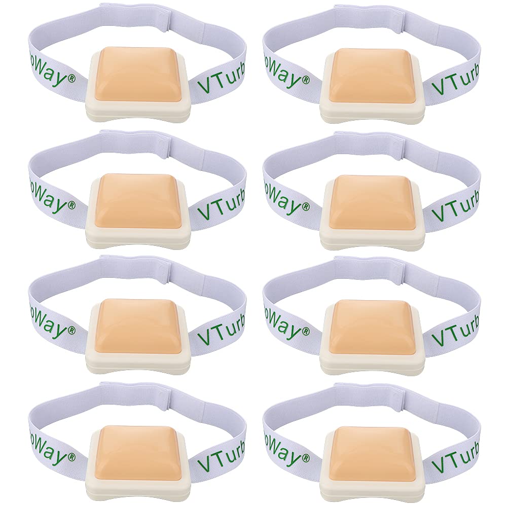 8 Pack Plastic Intramuscular Injection Pad - Nurse Training Practice Kit for Medical Students & Healthcare Professionals | Simulation Practice for IV, Vaccine & Medication Administration