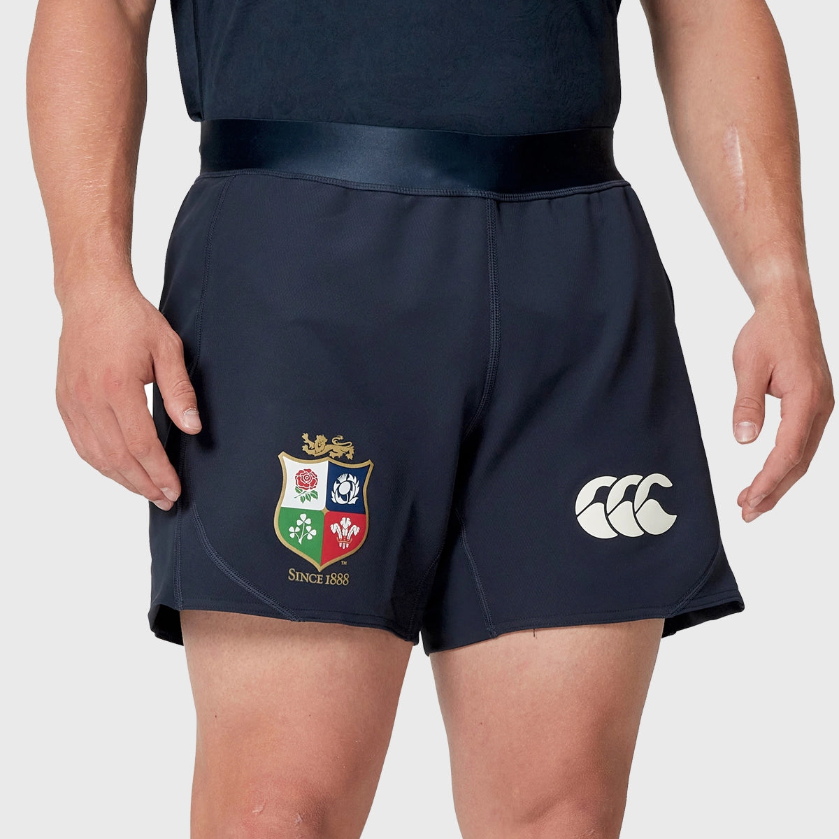 Canterbury British & Irish Lions Rugby Training Shorts - Navy Blue Men's Sports Shorts for Rugby Practice & Gym Workouts
