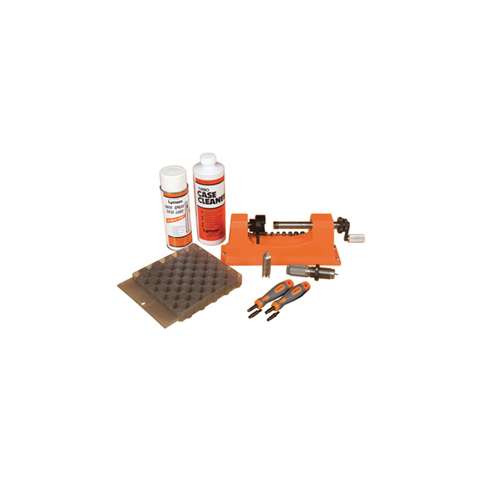Lyman Trimmer Plus Case Conditioning Kit - Reloading Tool for Ammo Brass Preparation | Perfect for Reloaders & Shooters at Home or Range