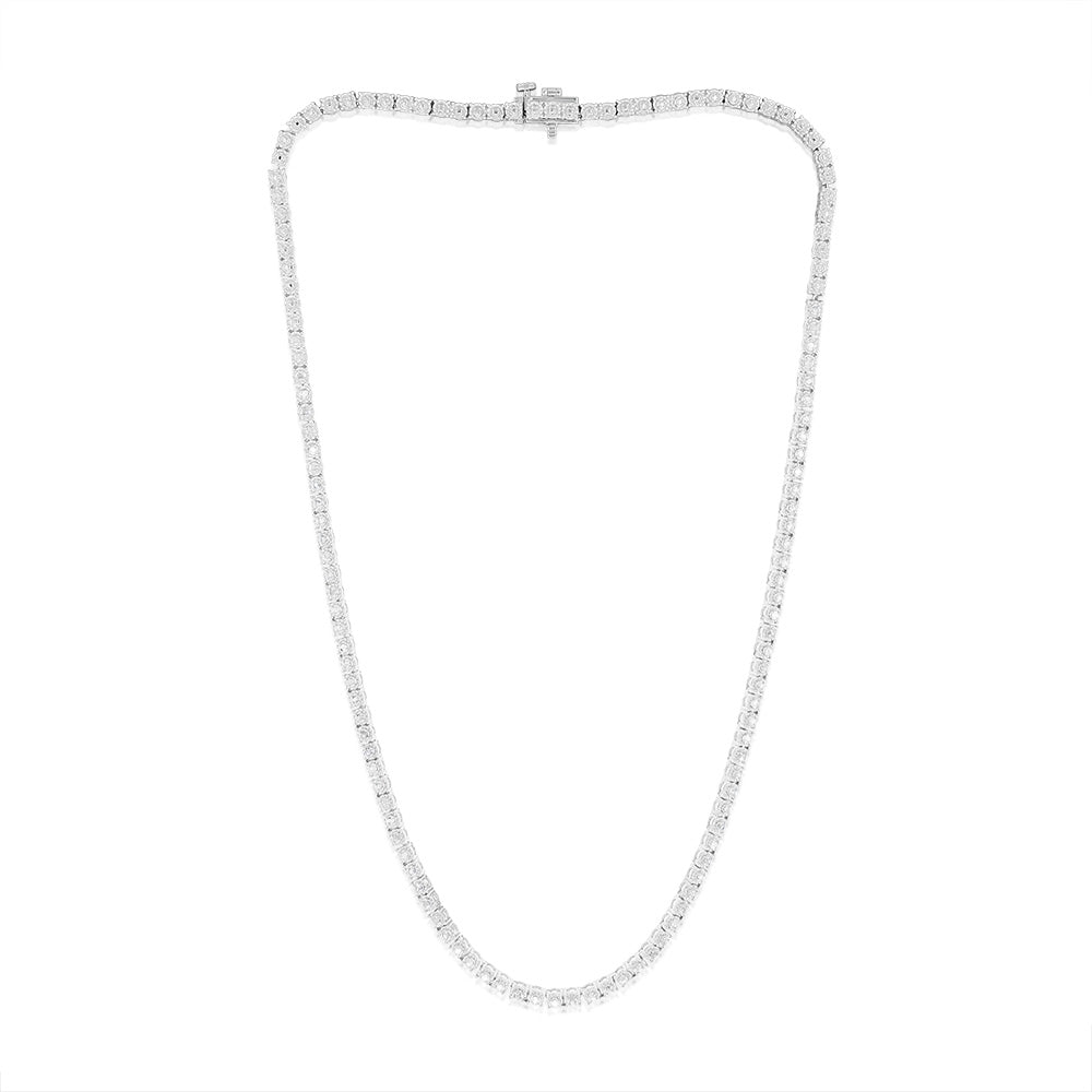 0.95 Carat Diamond Sterling Silver Pendant Necklace for Women - Elegant Gift for Anniversary, Valentine's Day & Special Occasions